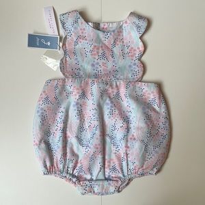 Jacadi Liberty Print Bubble Romper 6M Girls